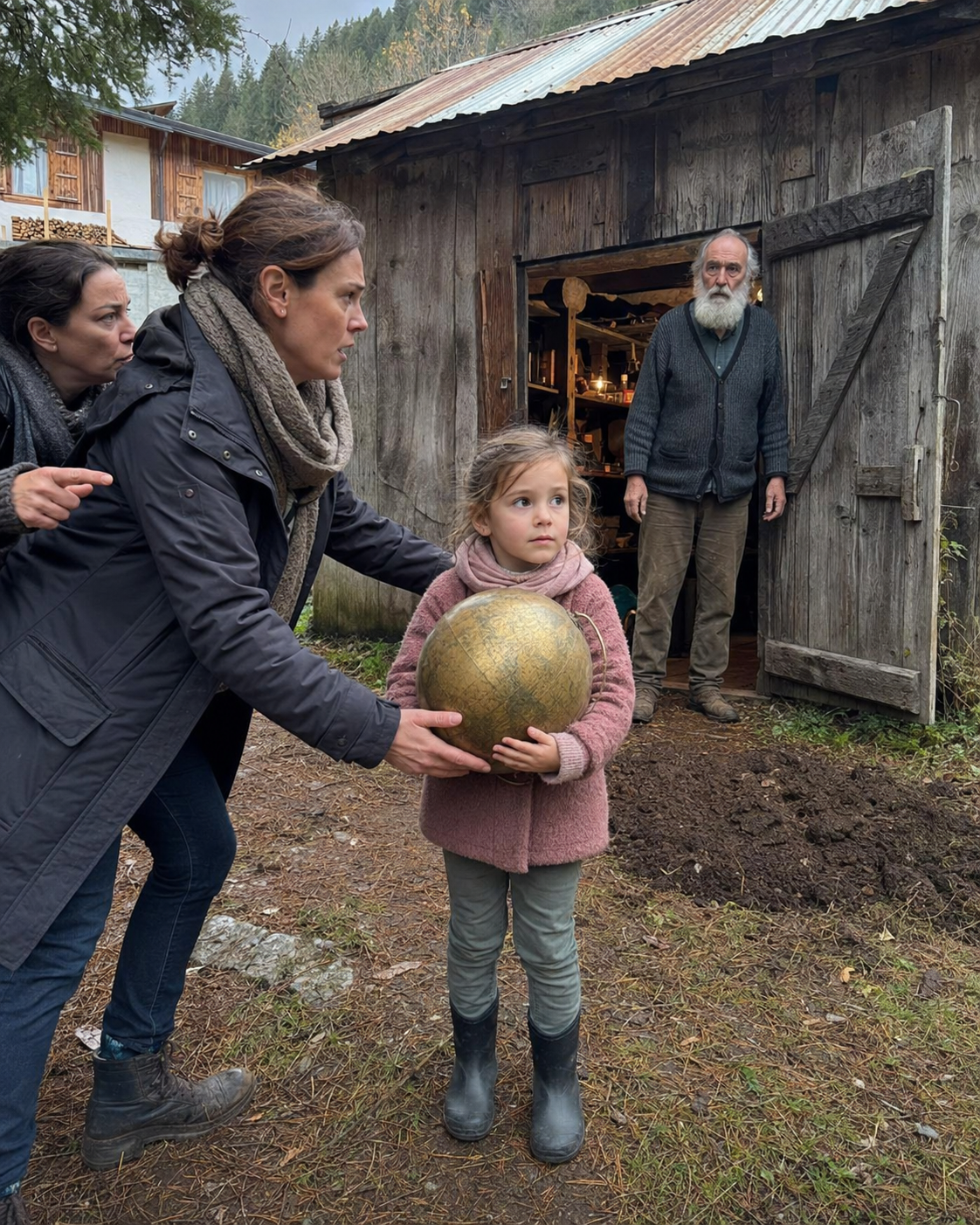 Min dotter gick in i den gamle mannens skjul – då viskade grannen: ”Ring polisen innan han stänger dörren”