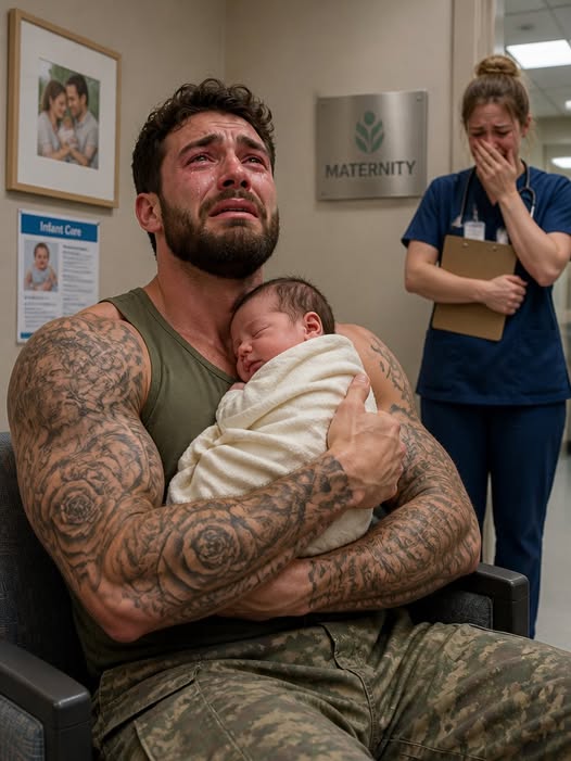 Veteranen gick in på neonatalintensiven – då tog den övergivna flickan hans hand