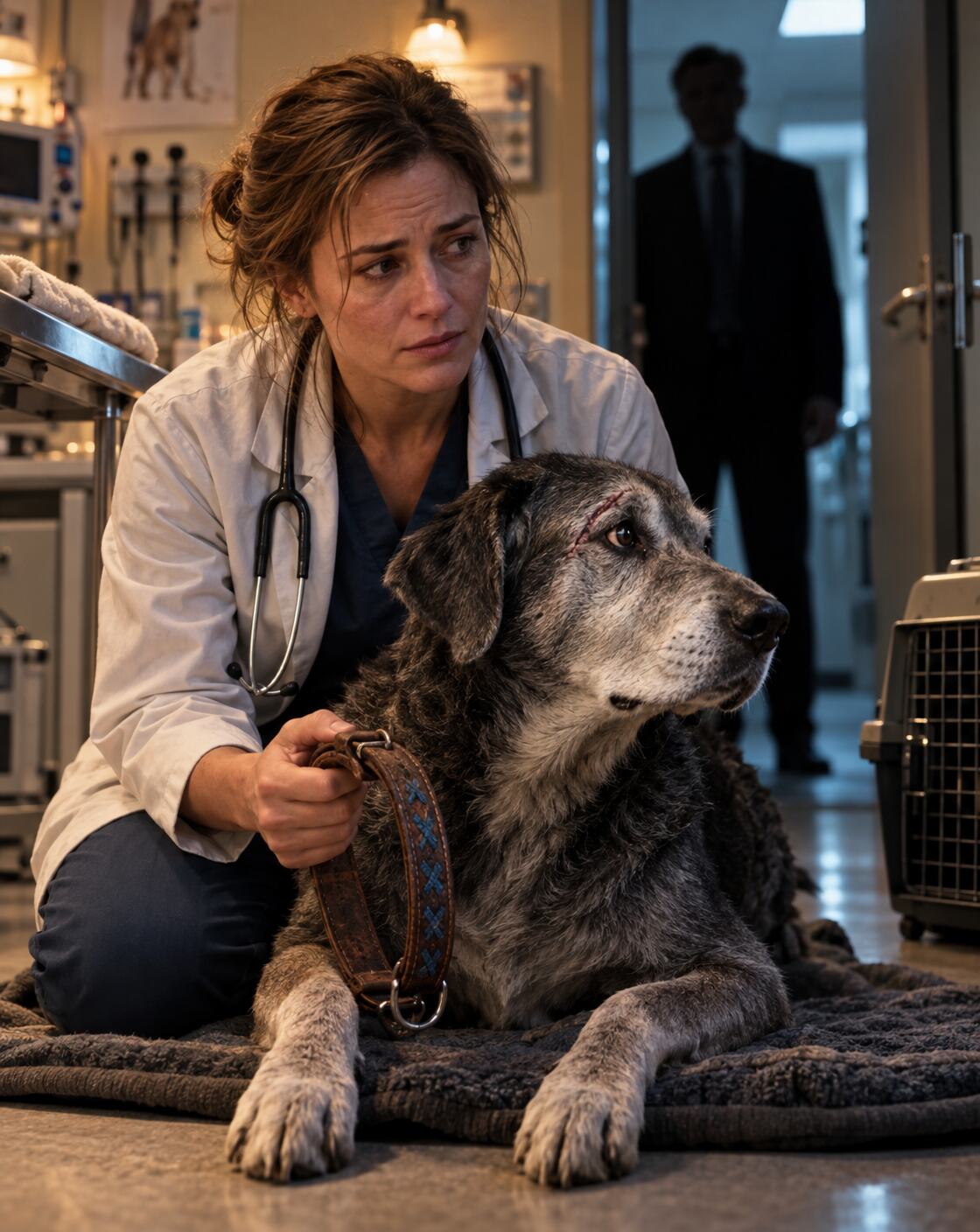 Die Tierärztin sollte den alten Hund einschläfern – dann reagierte er auf ein Wort, das niemand kannte