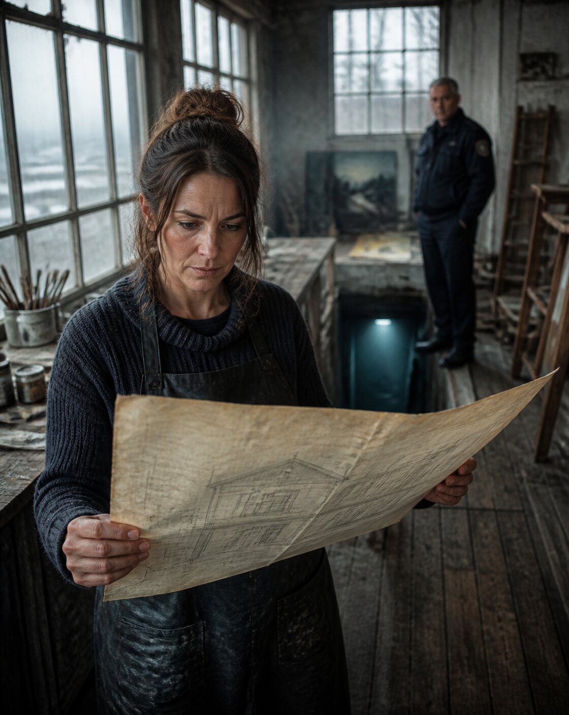 Han gav bort min ateljé till sin älskarinna – då kom brandinspektören med min mammas ritning